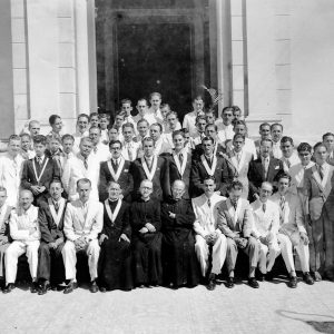 Fachada do Santuário em Retrato da Congregação Mariana da Anunciação